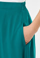 Givn Berlin Midirock GBVANA aus LENZING™ ECOVERO™ mit halb elastischem Bund Skirt Malachite Green