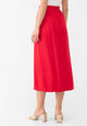 Givn Berlin Midirock GBVANA aus LENZING™ ECOVERO™ mit halb elastischem Bund Skirt Strawberry