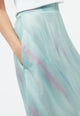 Givn Berlin Midirock GBVANA aus TENCEL™ mit Peach-Effekt Skirt Graphite Green / English Violet (Blurry)