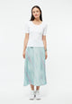 Givn Berlin Midirock GBVANA aus TENCEL™ mit Peach-Effekt Skirt Graphite Green / English Violet (Blurry)