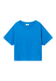 Givn Berlin Musselin T-Shirt GBPINA relaxed Fit aus Bio-Baumwolle Blouse French Blue (Musselin)