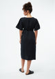 Givn Berlin Musselinkleid GBALVA aus Bio-Baumwolle mit Gürtel Dress Black (Musselin)