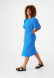 Givn Berlin Musselinkleid GBALVA aus Bio-Baumwolle mit Gürtel Dress French Blue (Musselin)