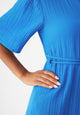 Givn Berlin Musselinkleid GBALVA aus Bio-Baumwolle mit Gürtel Dress French Blue (Musselin)