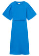 Givn Berlin Musselinkleid GBALVA aus Bio-Baumwolle mit Gürtel Dress French Blue (Musselin)