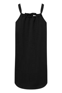 Givn Berlin Musselinkleid GBELIF aus Bio-Baumwolle mit verstellbaren Trägern Dress Black (Musselin)