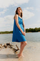 Givn Berlin Musselinkleid GBELIF aus Bio-Baumwolle mit verstellbaren Trägern Dress French Blue (Musselin)