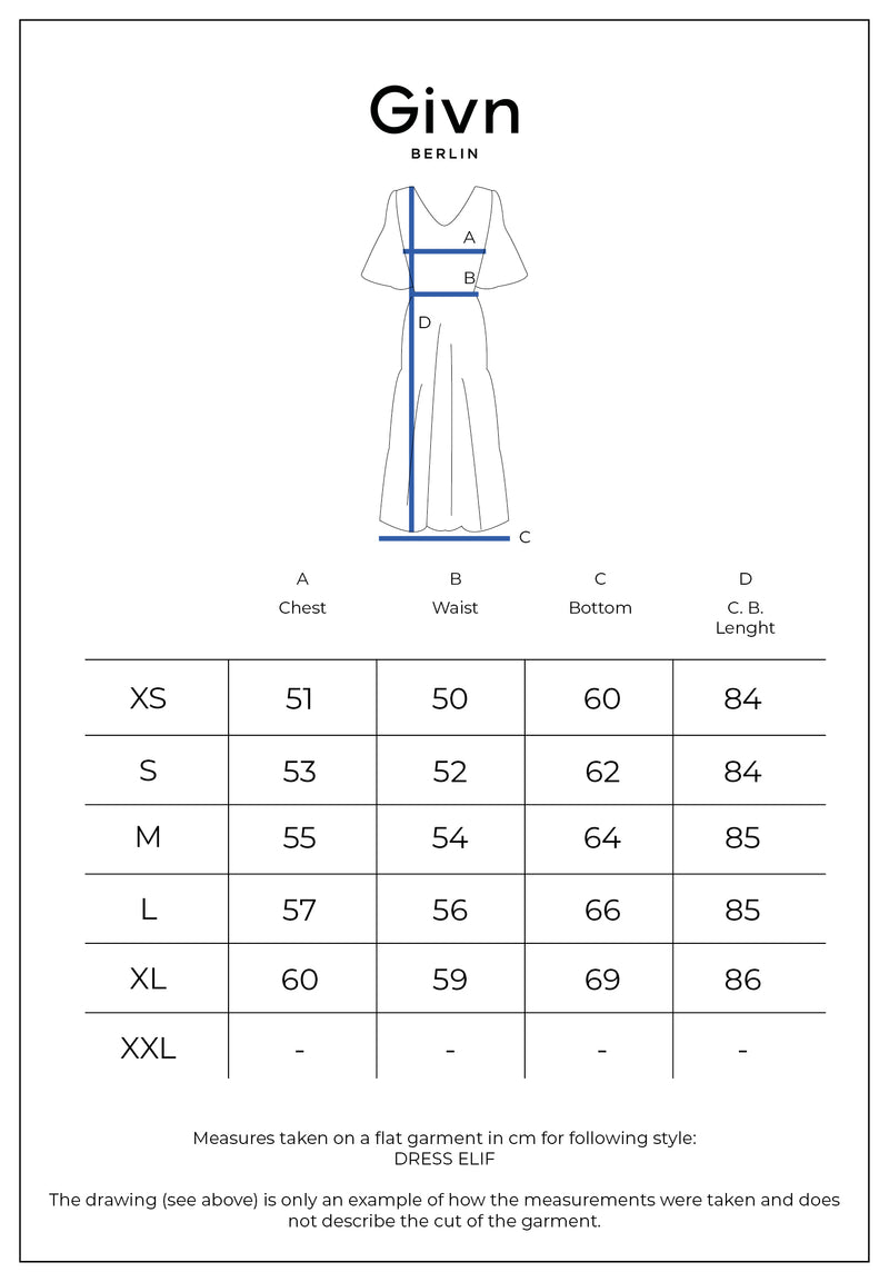 Givn Berlin Musselinkleid GBELIF aus Bio-Baumwolle mit verstellbaren Trägern Dress French Blue (Musselin)