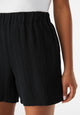Givn Berlin Musselinshorts GBCLEO aus Bio-Baumwolle mit elastischem Bund Shorts Black (Musselin)