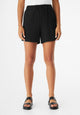 Givn Berlin Musselinshorts GBCLEO aus Bio-Baumwolle mit elastischem Bund Shorts Black (Musselin)