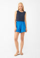 Givn Berlin Musselinshorts GBCLEO aus Bio-Baumwolle mit elastischem Bund Shorts French Blue (Musselin)