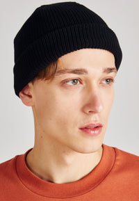 Givn Berlin Mütze CHRIS aus Bio-Baumwolle Beanie Black