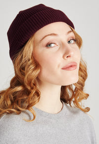Givn Berlin Mütze CHRIS aus Bio-Baumwolle Beanie Bordeaux