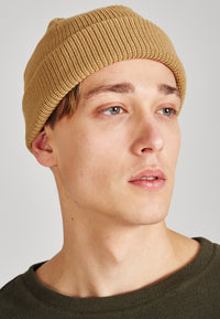 Givn Berlin Mütze CHRIS aus Bio-Baumwolle Beanie Camel