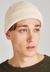 Givn Berlin Mütze CHRIS aus Bio-Baumwolle Beanie Off White