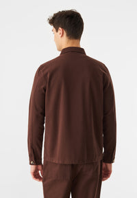 Givn Berlin Overshirt GBBEN aus Bio-Baumwolle Jacket Sepia Brown