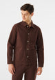 Givn Berlin Overshirt GBBEN aus Bio-Baumwolle Jacket Sepia Brown