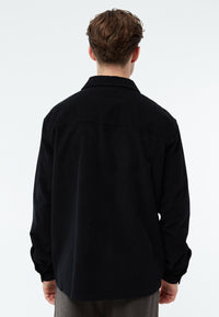 Givn Berlin Overshirt GBCURT aus Bio-Baumwollcord Overshirt Black (Structure)