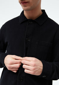 Givn Berlin Overshirt GBCURT aus Bio-Baumwollcord Overshirt Black (Structure)