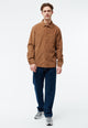 Givn Berlin Overshirt GBCURT aus Bio-Baumwollcord Overshirt Dark Camel (Structure)