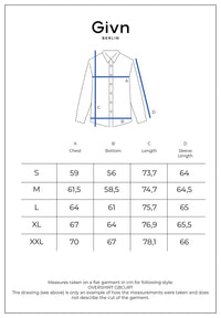 Givn Berlin Overshirt GBCURT aus Bio-Baumwollcord Overshirt Dark Camel (Structure)