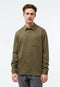 Givn Berlin Overshirt GBKEITH aus TENCEL™ Buttoned Shirt Khaki