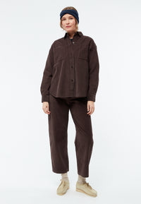 Givn Berlin Overshirt GBOXANA aus Cord aus Bio-Baumwolle Overshirt Coffee Brown (Cord)
