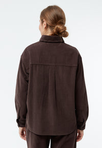 Givn Berlin Overshirt GBOXANA aus Cord aus Bio-Baumwolle Overshirt Coffee Brown (Cord)