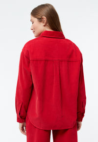 Givn Berlin Overshirt GBOXANA aus Cord aus Bio-Baumwolle Overshirt Crimson (Cord)