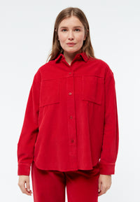 Givn Berlin Overshirt GBOXANA aus Cord aus Bio-Baumwolle Overshirt Crimson (Cord)