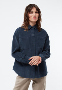 Givn Berlin Overshirt GBOXANA aus Cord aus Bio-Baumwolle Overshirt Midnight Blue (Cord)