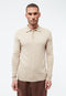 Givn Berlin Polo-Strickpullover GBLINO aus Bio-Baumwolle Sweater Oat Beige