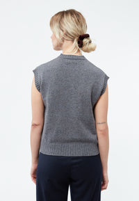 Givn Berlin Pullunder GBLENI aus  recycelter Wolle Vest Mid Grey