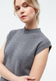 Givn Berlin Pullunder GBLENI aus  recycelter Wolle Vest Mid Grey