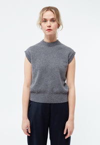 Givn Berlin Pullunder GBLENI aus  recycelter Wolle Vest Mid Grey