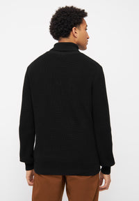 Givn Berlin Rollkragen-Strickullover PIET aus Bio-Baumwolle Sweater Black