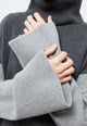 Givn Berlin Rollkragenpullover GBLEA aus recycelter Wolle Sweater Mid Grey / Iron Grey / Anthracite