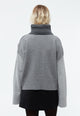 Givn Berlin Rollkragenpullover GBLEA aus recycelter Wolle Sweater Mid Grey / Iron Grey / Anthracite