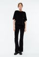 Givn Berlin Samtbluse GBJANKA aus Bio-Baumwolle mit Puffärmeln Blouse Black
