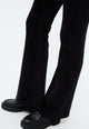 Givn Berlin Samthose GBELODIE flared leg aus Bio-Baumwolle Trousers Black