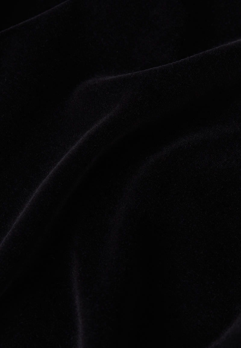 Givn Berlin Samthose GBELODIE flared leg aus Bio-Baumwolle Trousers Black