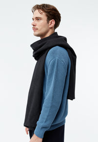 Givn Berlin Schal GBDANA aus recycelter Baumwolle Scarf Dark Grey