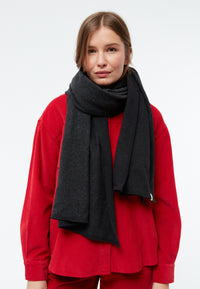 Givn Berlin Schal GBDANA aus recycelter Baumwolle Scarf Dark Grey