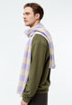 Givn Berlin Schal GBDANA aus recycelter Baumwolle Scarf Light Beige / Light Amethyst (Stripes)