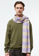 Givn Berlin Schal GBDANA aus recycelter Baumwolle Scarf Light Beige / Light Amethyst (Stripes)