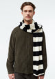 Givn Berlin Schal GBDANA aus recycelter Baumwolle Scarf Off White / Black (Stripes)