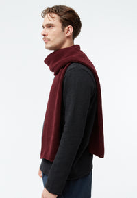 Givn Berlin Schal GBJAKE aus Bio-Baumwoll Strick Scarf Burgundy