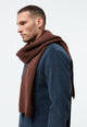 Givn Berlin Schal GBJAKE aus Bio-Baumwoll Strick Scarf Burned Brown