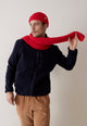 Givn Berlin Schal GBJAKE aus Bio-Baumwoll Strick Scarf Crimson