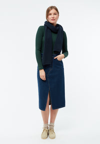 Givn Berlin Schal GBJAKE aus Bio-Baumwoll Strick Scarf Midnight Blue